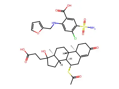 Furosemide mixture with Spironolactone structure