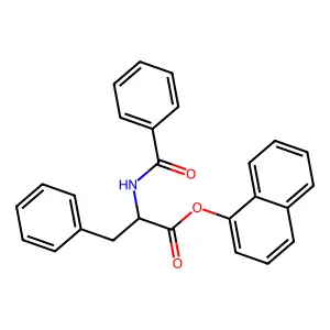 N-benzoylphenylalanine naphthyl ester structure
