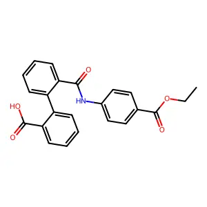 2-[2-[(4-ethoxycarbonylphenyl)carbamoyl]phenyl]benzoic Acid structure