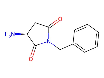 2,5-Pyrrolidinedione, 3-amino-1-(phenylmethyl)- structure