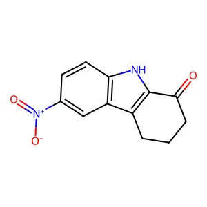 6-nitro-2,3,4,9-tetrahydro-1H-carbazol-1-one structure