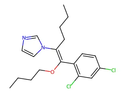 1H-Imidazole, 1-(1-(butoxy(2,4-dichlorophenyl)methylene)pentyl)- structure