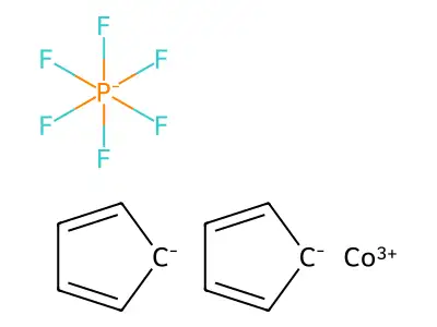 Cobaltocenium hexafluorophosphate(1-) structure