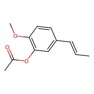 2-Methoxy-5-(1-propen-1-yl)phenyl acetate structure