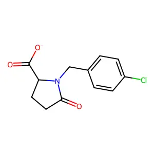 4-Chlorobenzyl-2-pyrrolidone-5-carboxylate structure
