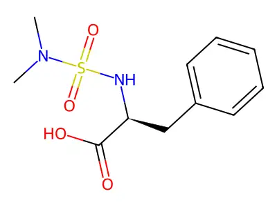 2-(Dimethylsulfamoylamino)-3-phenylpropanoic acid structure