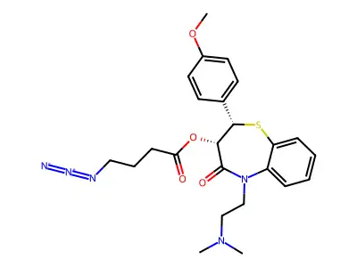 3-(4-Azidobutyryloxy)diltiazem structure