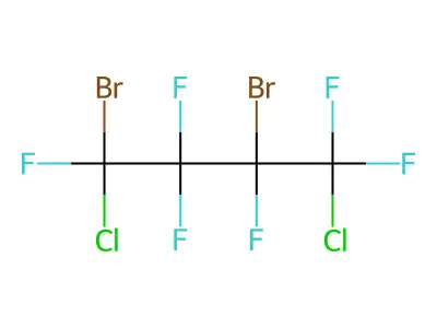 1,3-Dibromo-1,4-dichlorohexafluorobutane structure