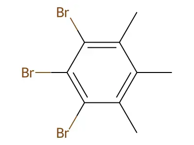 1,2,3-Tribromo-4,5,6-trimethylbenzene structure