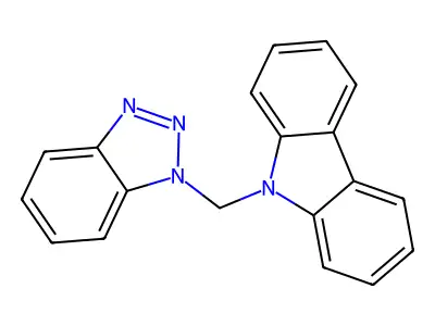 9-(1H-Benzotriazol-1-ylmethyl)-9H-carbazole structure