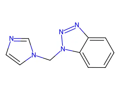 1-(1H-Imidazol-1-ylmethyl)-1H-1,2,3-benzotriazole structure