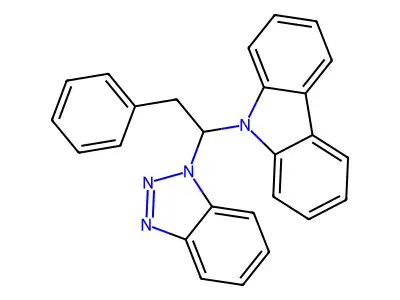 9-[1-(1H-1,2,3-Benzotriazol-1-yl)-2-phenylethyl]-9H-carbazole structure