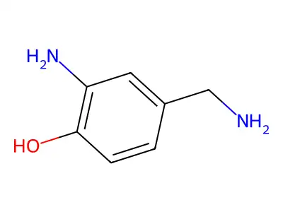 2-Amino-4-(aminomethyl)phenol structure