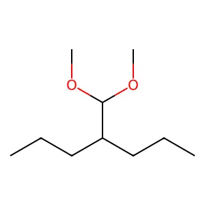 2-Propylpentanal dimethyl acetal structure