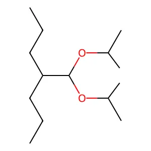 2-Propylpentanal diisopropyl acetal structure