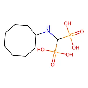 5-Hexyloxy-3',4'-dihydroxy-6,7-dimethoxyflavone 4'-phosphate structure
