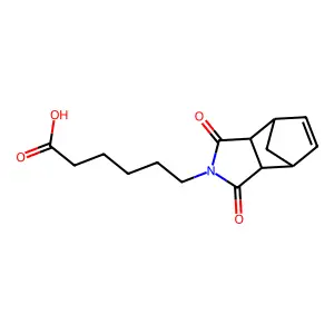 rel-6-((3aR,4R,7S,7aS)-1,3-Dioxo-1,3,3a,4,7,7a-hexahydro-2H-4,7-methanoisoindol-2-yl)hexanoic acid structure