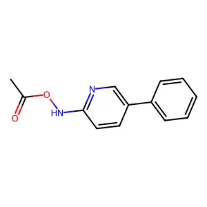 2-Acetoxyamino-5-phenylpyridine structure