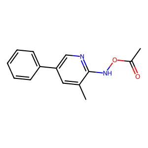 2-Acetoxyamino-3-methyl-5-phenyl-pyridine structure