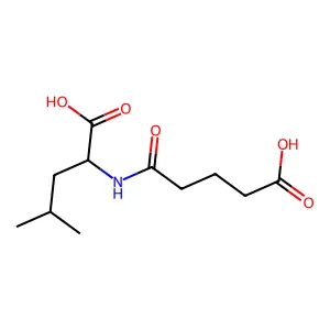 Glutarylleucine structure