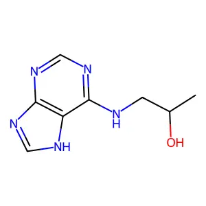 (2R)-1-(9H-Purin-6-ylamino)-2-propanol structure