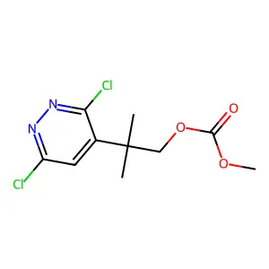 (2-(3,6-Dichloropyridazin-4-yl)-2-methylpropyl) methyl carbonate structure