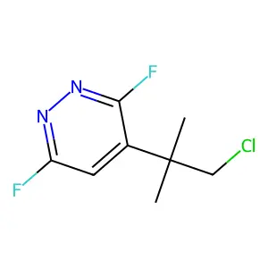 4-(1-Chloro-2-methylpropan-2-yl)-3,6-difluoropyridazine structure
