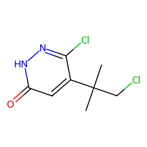 3-chloro-4-(1-chloro-2-methylpropan-2-yl)-1H-pyridazin-6-one structure