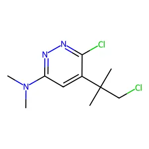 3-Pyridazinamine, 6-chloro-5-(2-chloro-1,1-dimethylethyl)-N,N-dimethyl- structure