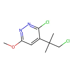 Pyridazine, 3-chloro-4-(2-chloro-1,1-dimethylethyl)-6-methoxy- structure