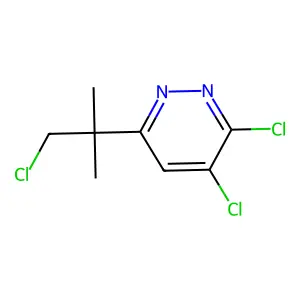 Pyridazine, 3,4-dichloro-6-(2-chloro-1,1-dimethylethyl)- structure