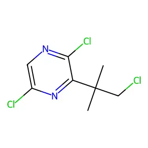 2,5-Dichloro-3-(1-chloro-2-methylpropan-2-yl)pyrazine structure