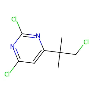 2,4-Dichloro-6-(1-chloro-2-methylpropan-2-yl)pyrimidine structure