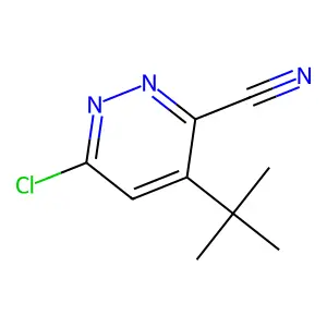 4-叔丁基-6-氯哒嗪-3-甲腈 structure