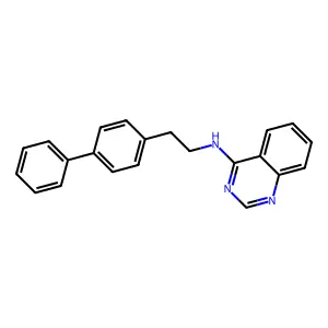 4-Quinazolinamine, N-[2-(1,1'-biphenyl)-4-ylethyl]- structure
