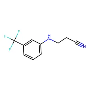 3-{[3-(三氟甲基)苯基]氨基}丙腈 structure