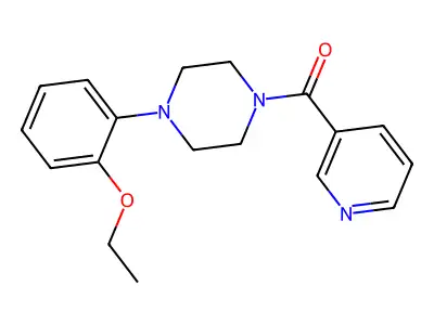 Piperazine, 1-(2-ethoxyphenyl)-4-(3-pyridinylcarbonyl)- structure