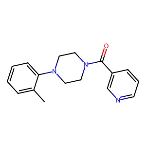 Piperazine, 1-(2-methylphenyl)-4-(3-pyridinylcarbonyl)- structure