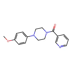 Piperazine, 1-(4-methoxyphenyl)-4-(3-pyridinylcarbonyl)- structure
