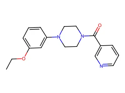 Piperazine, 1-(3-ethoxyphenyl)-4-(3-pyridinylcarbonyl)- structure