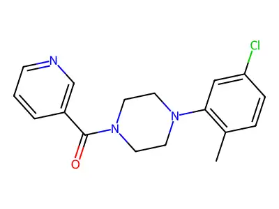 Piperazine, 1-(5-chloro-2-methylphenyl)-4-(3-pyridinylcarbonyl)- structure