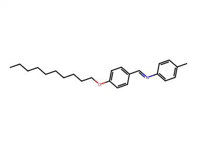 p-Decyloxybenzylidene p-toluidine structure