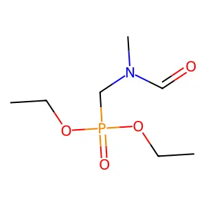Diethyl P-[(formylmethylamino)methyl]phosphonate structure