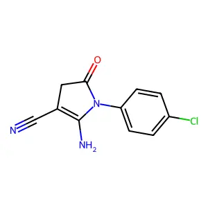 2-Amino-1-(4-chlorophenyl)-5-oxo-4,5-dihydro-1H-pyrrole-3-carbonitrile structure