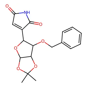 3-(3-O-benzyl-1,2-O-isopropylidene-erythrofuranos-4-yl)maleimide structure