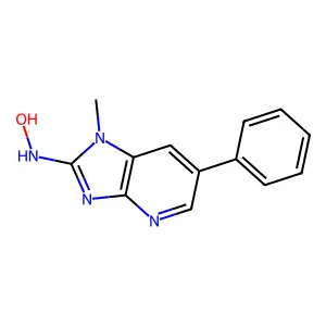 2-(Hydroxyamino)-1-methyl-6-phenylimidazo(4,5-b)pyridine structure