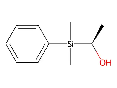 (1-Hydroxyethyl)dimethyl(phenyl)silane structure