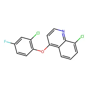 8-Chloro-4-(2-chloro-4-fluorophenoxy)quinoline structure