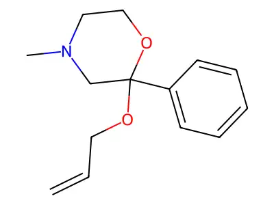 4-甲基-2-苯基-2-(2-丙烯氧基)吗啉盐酸盐 structure