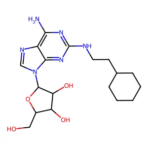 2-((2-Cyclohexylethyl)amino)adenosine structure